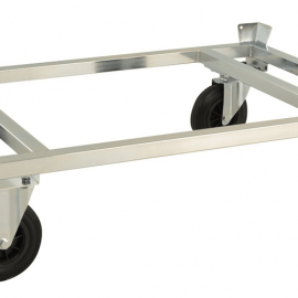 Låg pallvagn med pallstyrning 1200x800x305