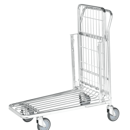 Butiksvagn med fällbar lasthylla