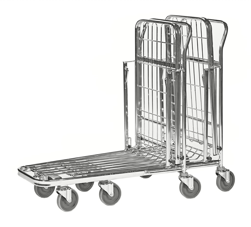 Butiksvagn med fällbar lasthylla - Bild 2