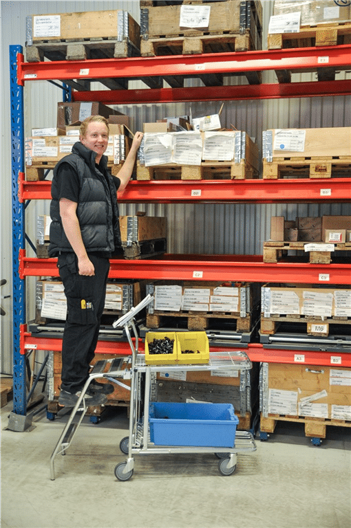 Butiksvagn med fällbar lasthylla - Bild 4