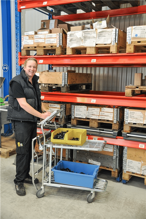 Butiksvagn med fällbar lasthylla - Bild 6