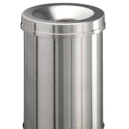Självsläckande papperskorg i rostfritt - 15 liter