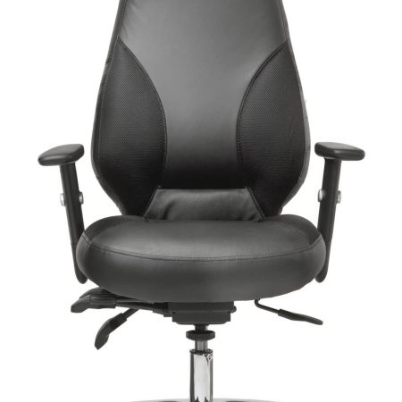 Kontorsstol ErGo - Svart skinn