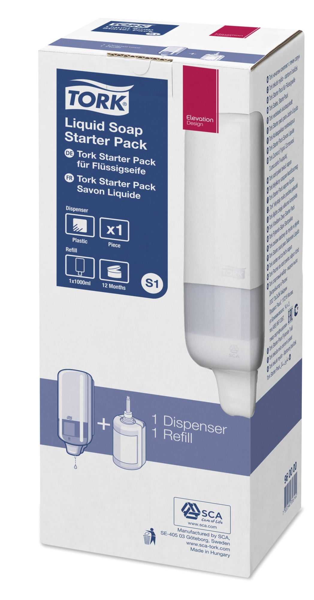 Start-kit Tork S1 (Dispenser & tvål)