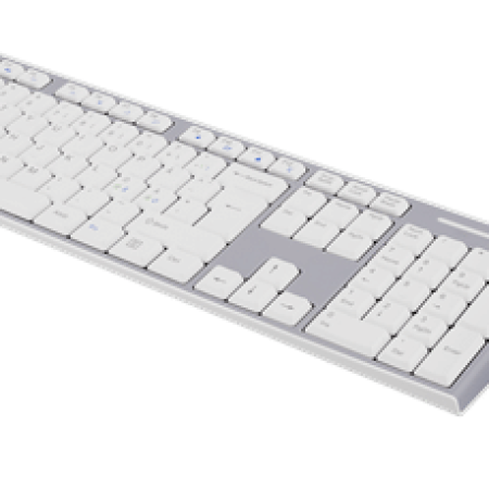 Trådlöst tangentbord med mus - Vit