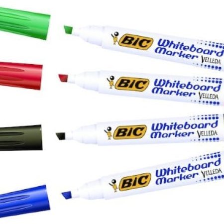 Whiteboardpenna 4-pack Bic snedskuren spets