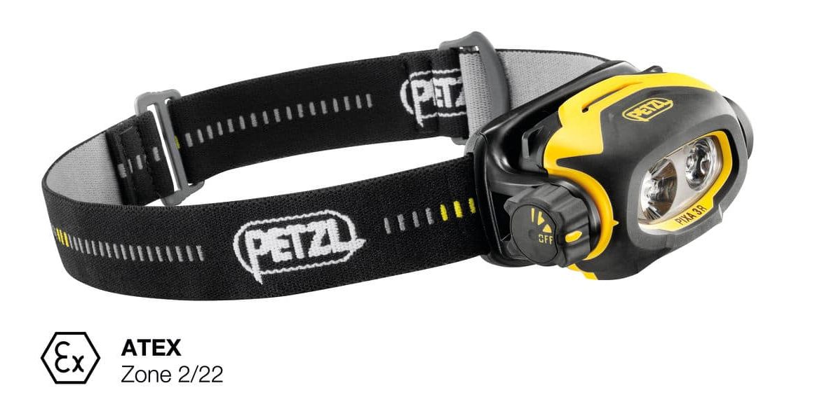Pannlampa Petzl Pixa 3R Laddbar - ATEX - IP67