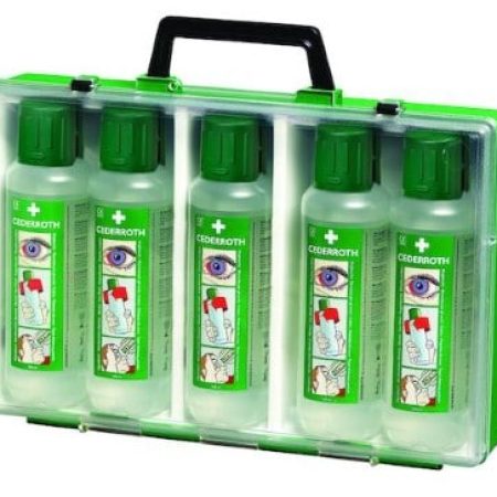 Cederroth ögondusch i praktisk väska (5x500 ml)