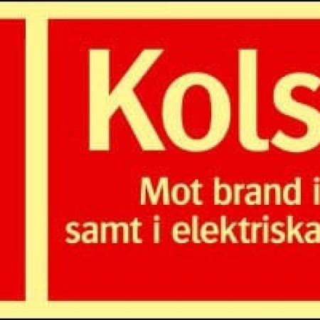 Brandskylt - Kolsyresläckare | Efterlysande 250x100 mm
