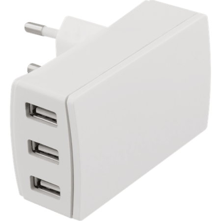 Mobilladdare - Väggladdare med 3 USB-uttag