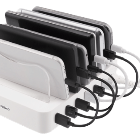 USB Laddningsstation 6 USB-A portar