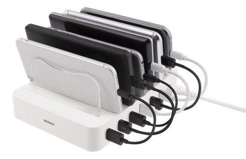 USB Laddningsstation 6 USB-A portar
