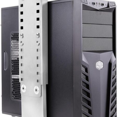 Datorhållare för montering under bord el. på vägg