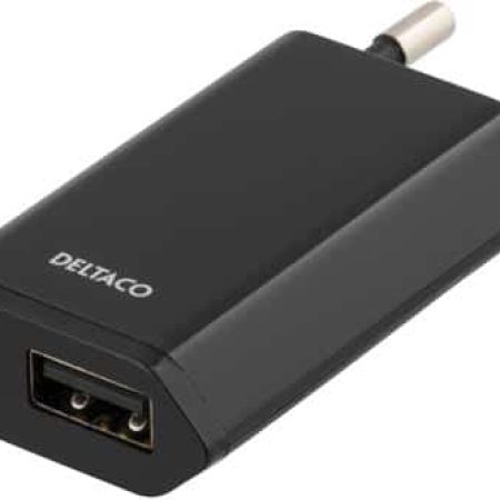 USB Väggladdare 230V - 5V Svart