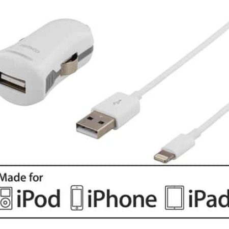 Billaddare med lightning-kontakt | Ladda iPhone, iPad, iPod