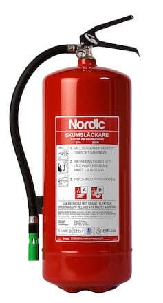 NORDIC Brandsläckare Skum | 9 liter