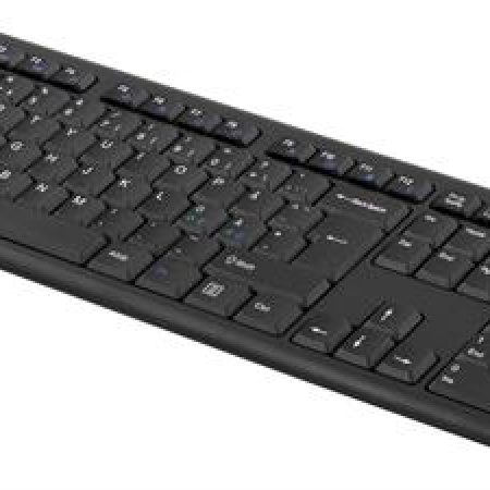 Svart slimmat trådlöst tangentbord - Nordisk layout