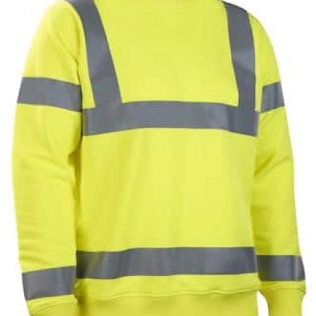 Långärmad sweatshirt | Varsel/ HiVis - Klass 3
