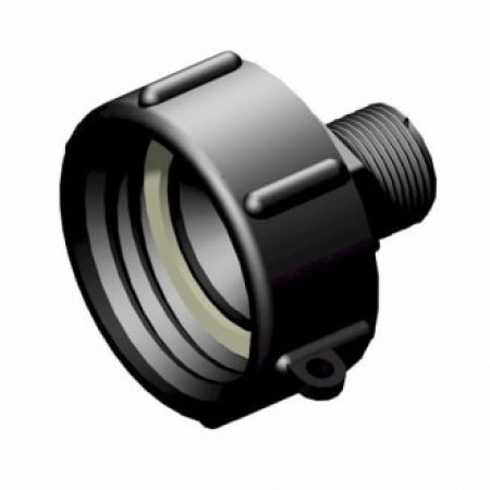 IBC adapter 60x6 till BSP 3/4 tum