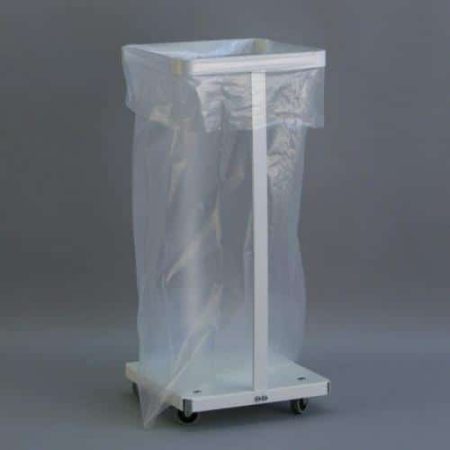 Vit säckställning med hjul | 60-70 liter