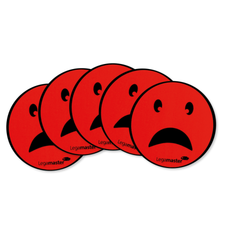 Sad face emoticon whiteboard magneter