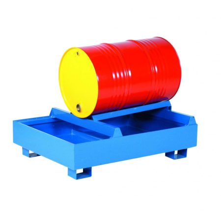 Fatställning med uppsamling för 1 liggande fat