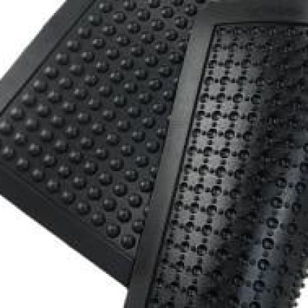 Arbetsplatsmatta i naturgummi för torr industrimiljö