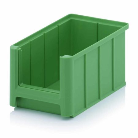 Gröna lagerlådor i plast - 9 storlekar