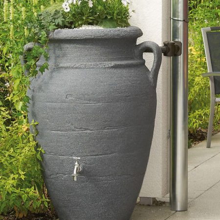 Vattentunna Amfora dark granit - 360 liter
