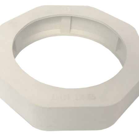 Vit skyddsring i gummi för SMS mutter