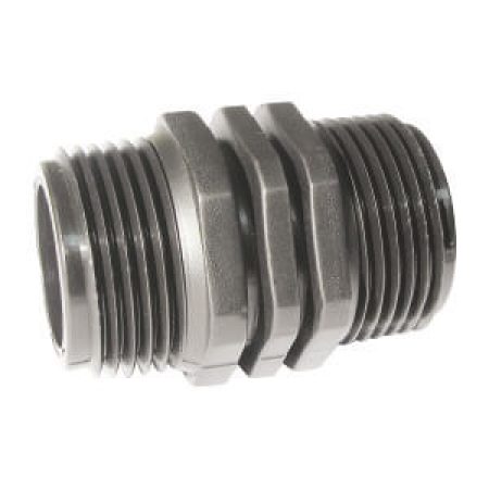 Gängad nippel i plast - utvändig gänga