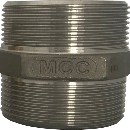 Rostfri Nippel med Utvändig Gänga