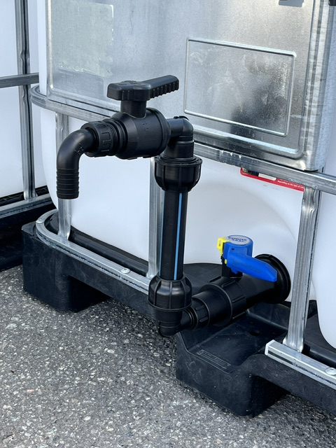 IBC-kran Svanhals S60×6 – upphöjd tappkran med 1" utlopp - Bild 3